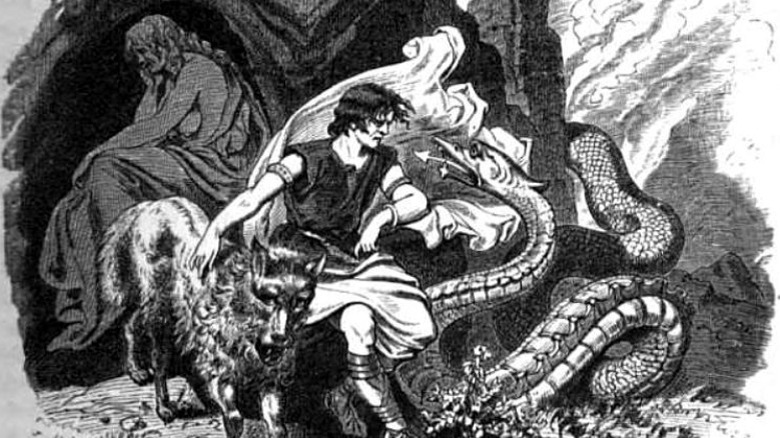 loki and children Jormandr fenrir hel