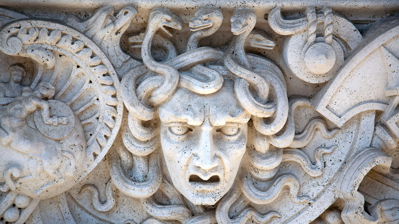 Stone  Panel of Medusa