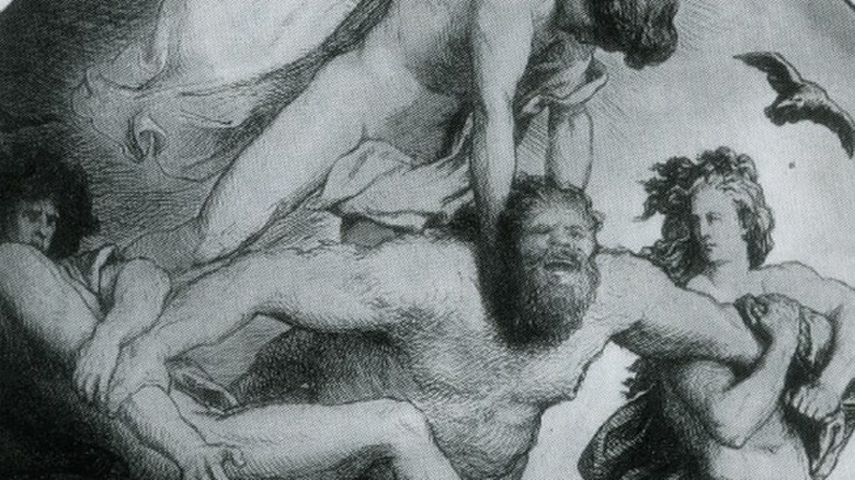 Odin and brothers kill Ymir illustration