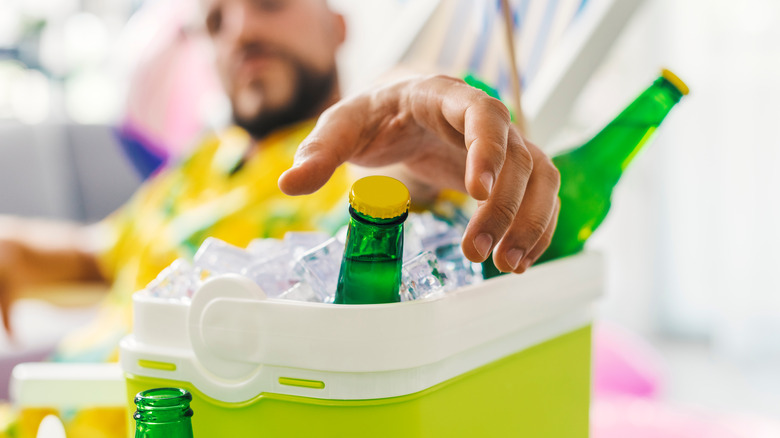 Beer in cooler