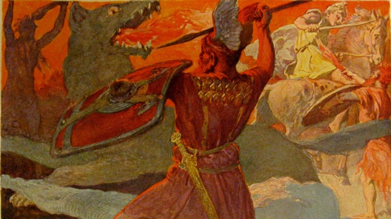 odin versus fenrir ragnarok