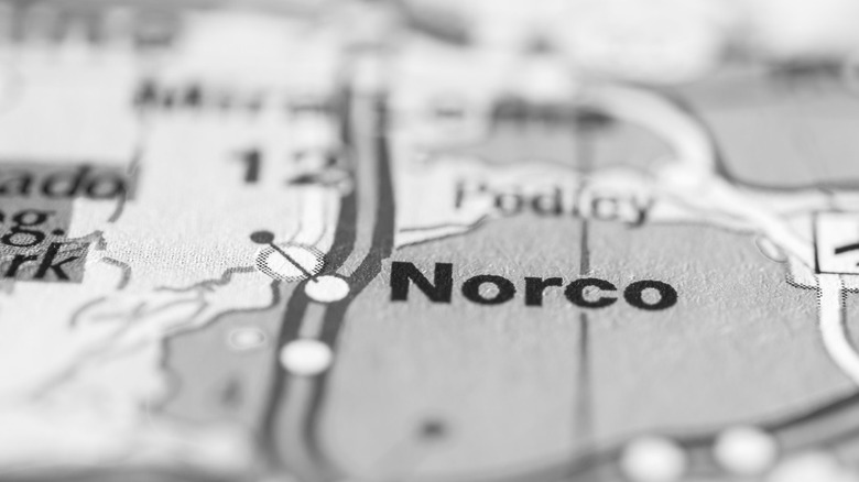 Norco, CA on map
