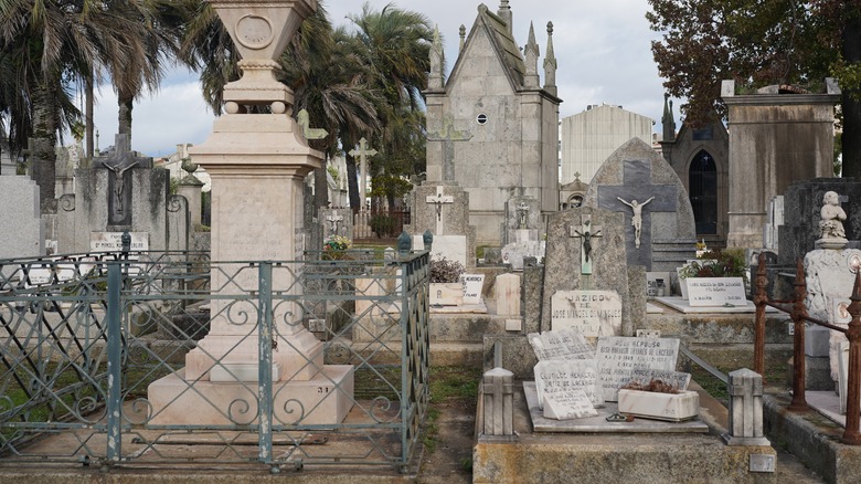 Cemetery statues