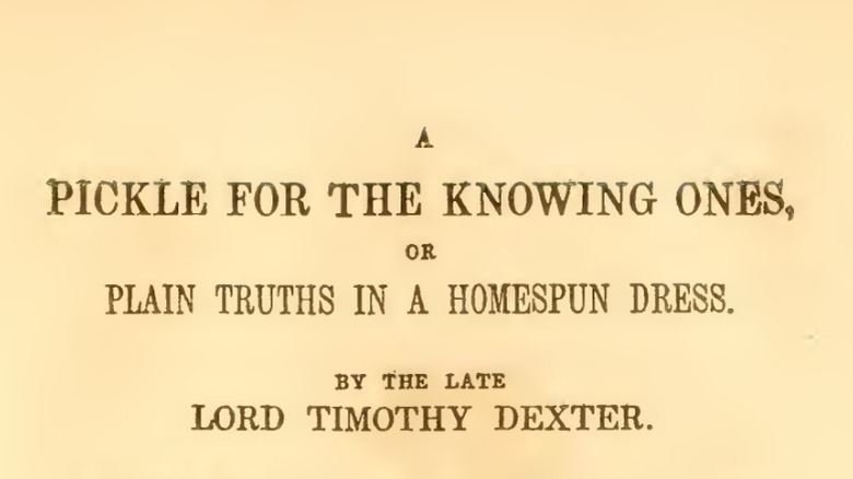 A Pickle for the Knowing Ones