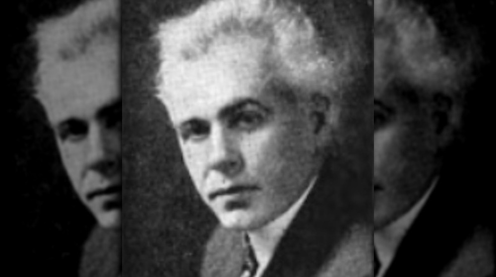 Louis B. Allyn wearing suit