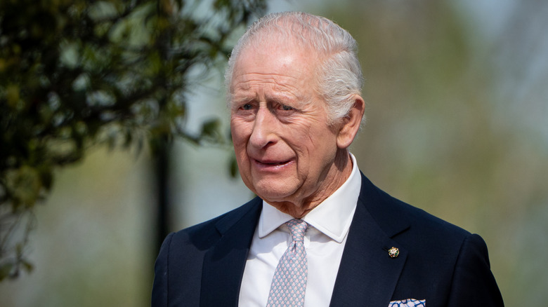 King Charles III smiling