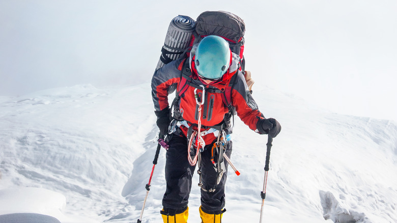 climber trekking on Everest