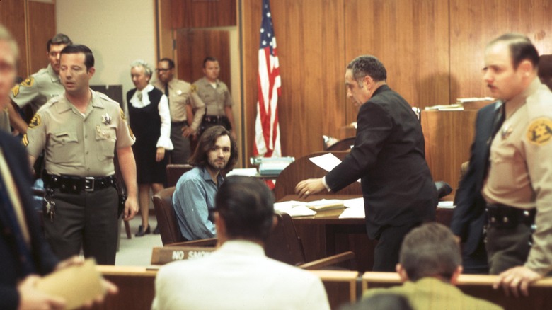 Charles Manson in court