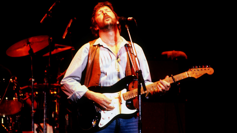 Clapton on stage, 1970s