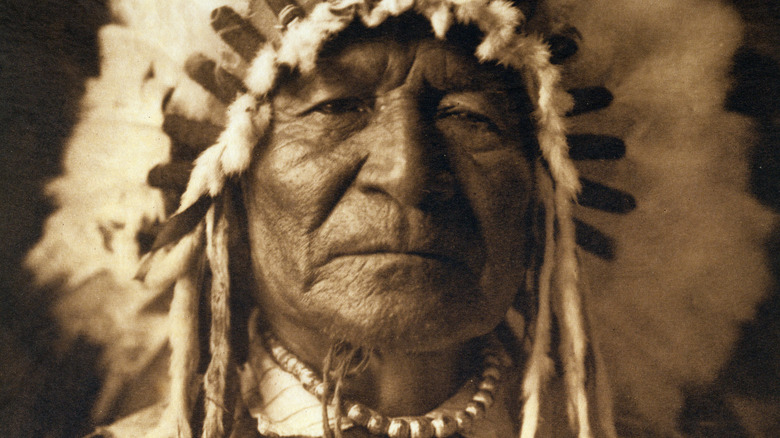 Sitting Bear, by Edward Curtis