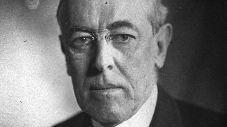 woodrow wilson posing