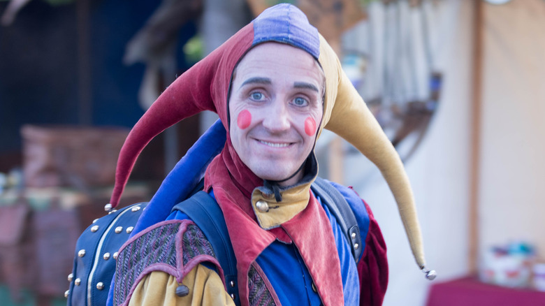 Jester at a Renaissance Faire 