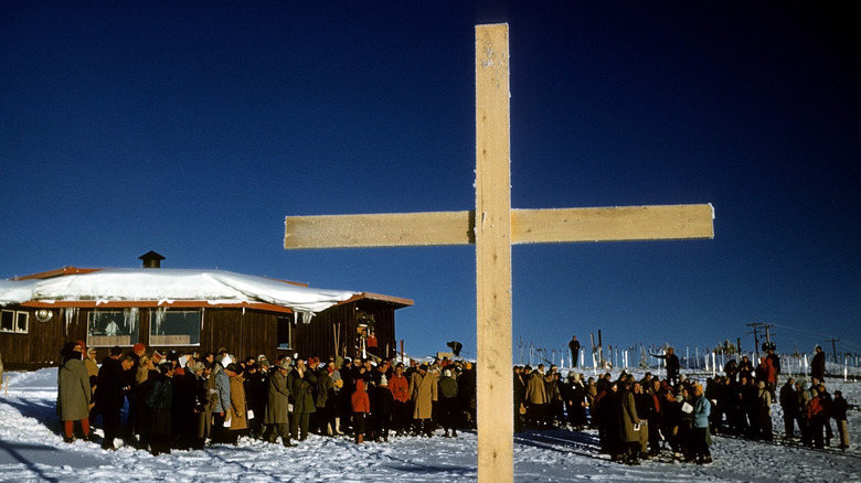 a sunrise service in Aspen, Colorado