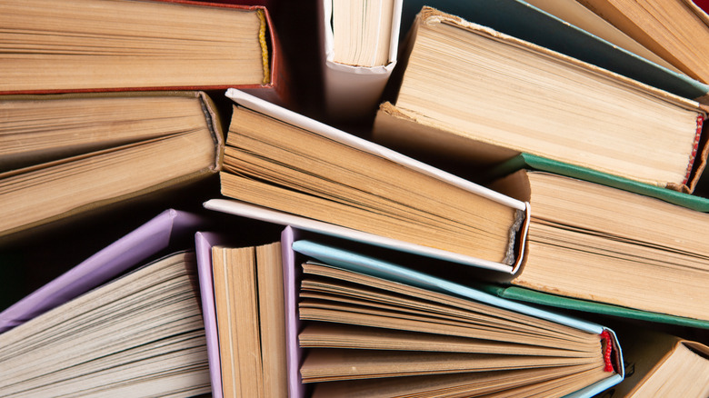 pile of books