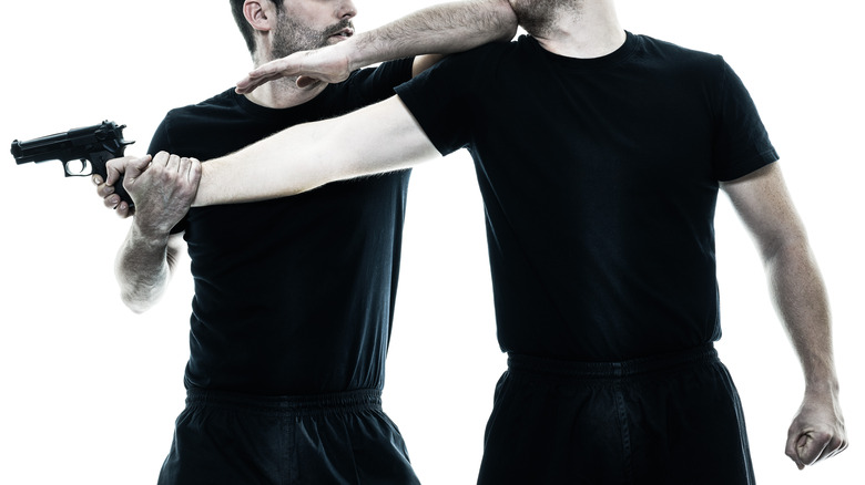Krav Maga defense against gun