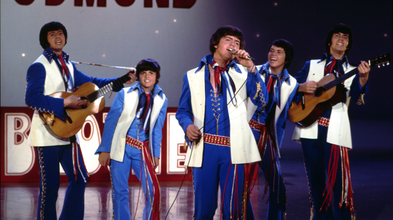 The Osmonds performing on a variety show