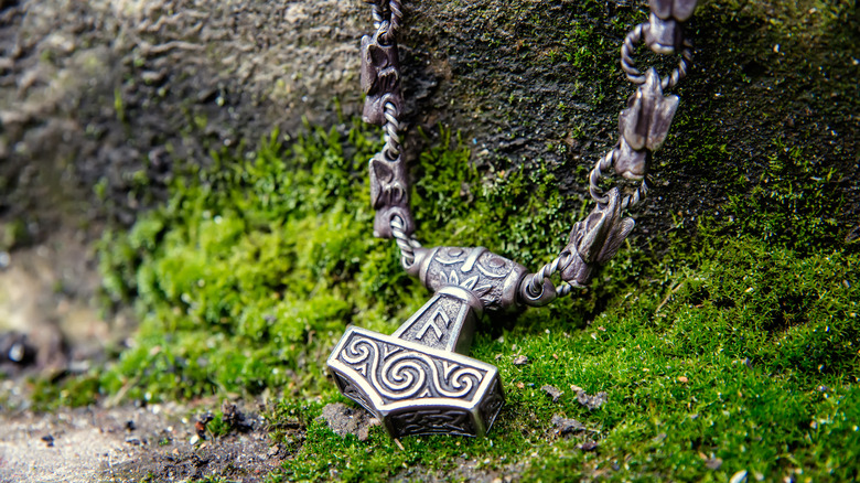 Thor's hammer necklace