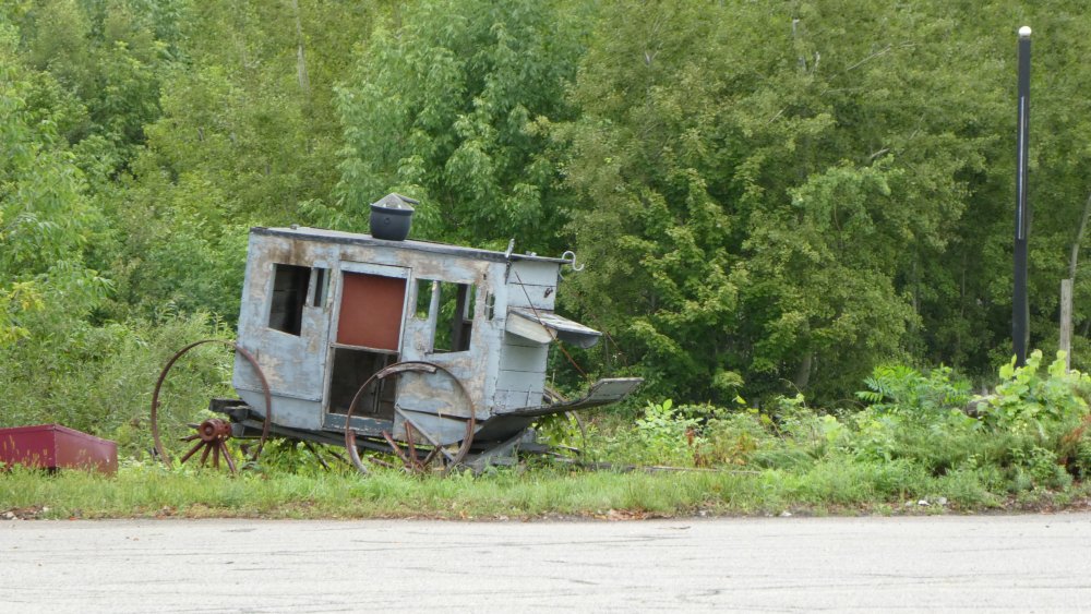 Abandoned stagecoach