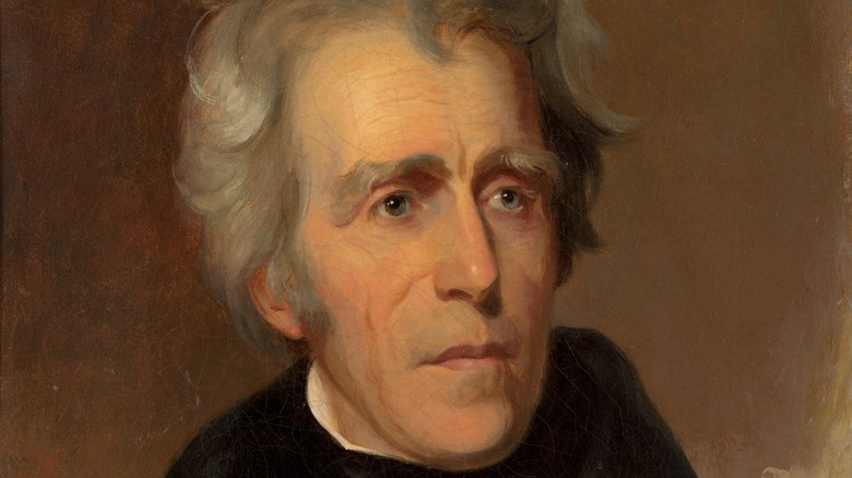 painting of andrew jackson posing