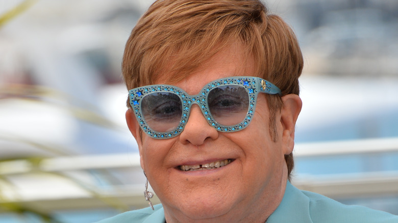 Elton John smiling