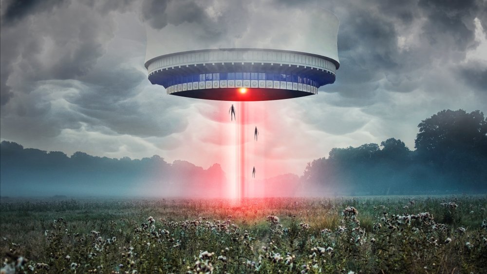 UFO abducting people