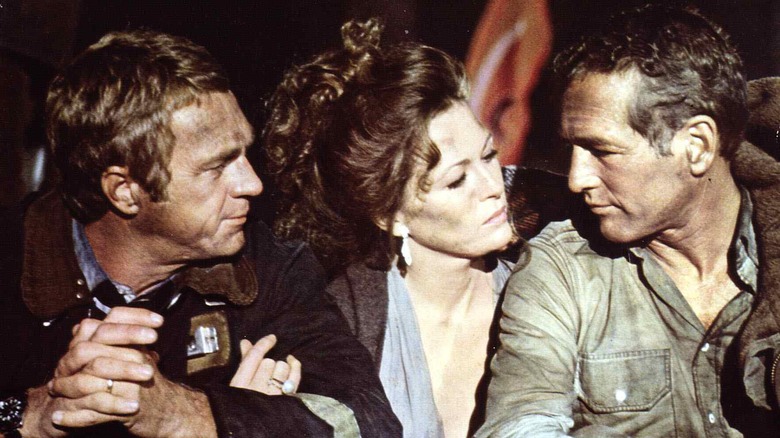 Steve McQueen, Faye Dunaway, Paul Newman