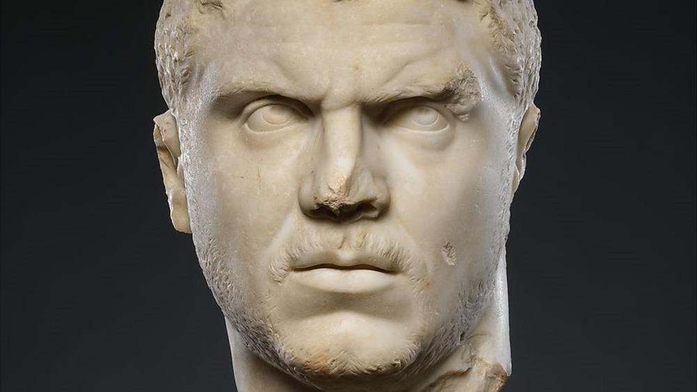 A bust of Caracalla eternally glares inside the Met