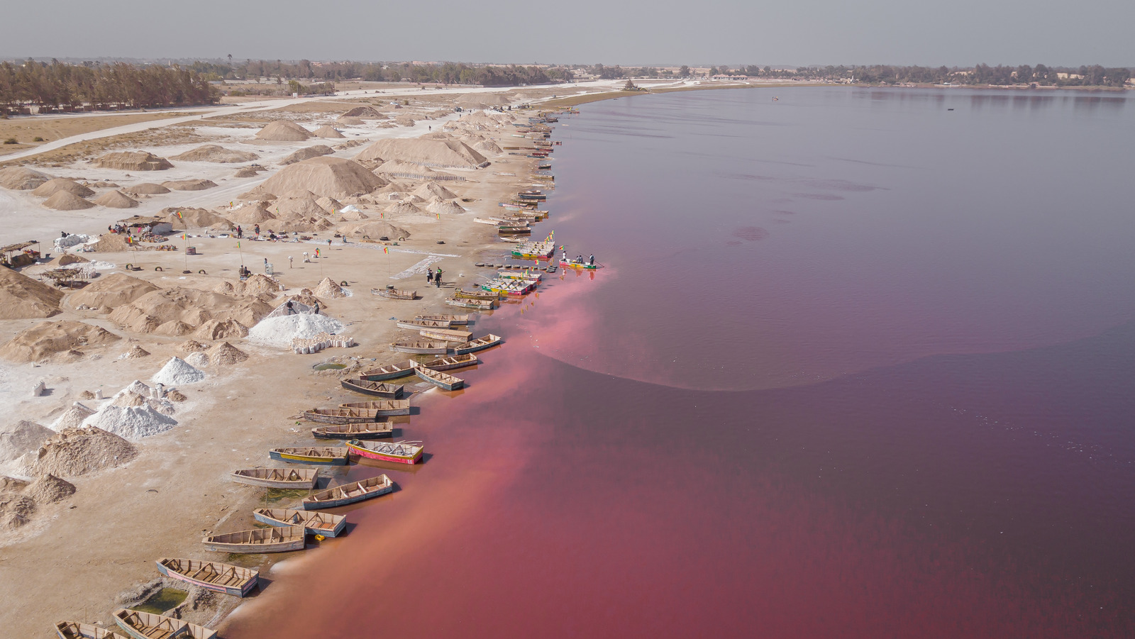 The Pink Lake Of Senegal That's Saltier Than The Dead Sea