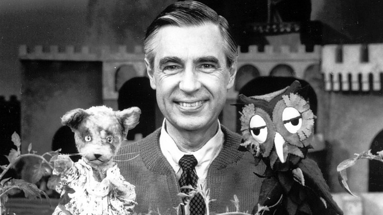 Mister Rogers and puppets