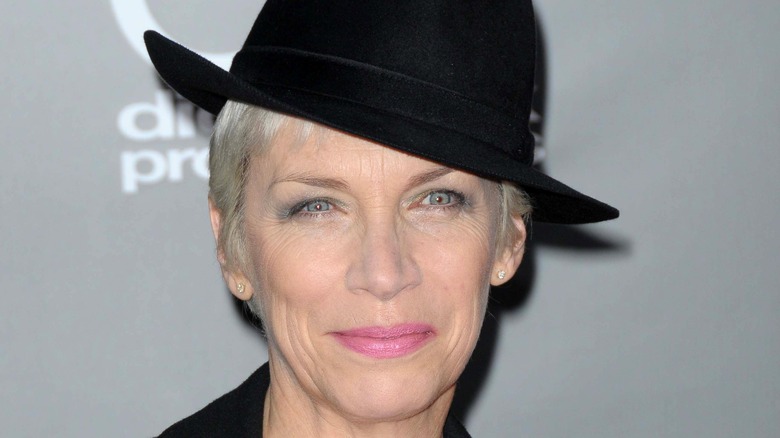 Annie Lennox wearing hat