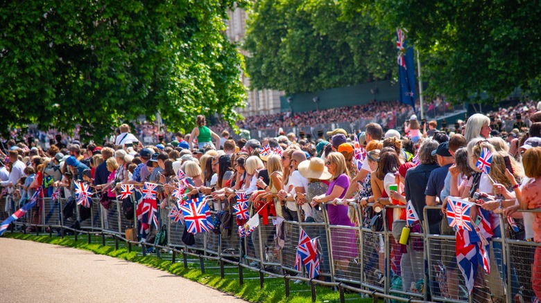 Spectators of Platinum Jubilee parade