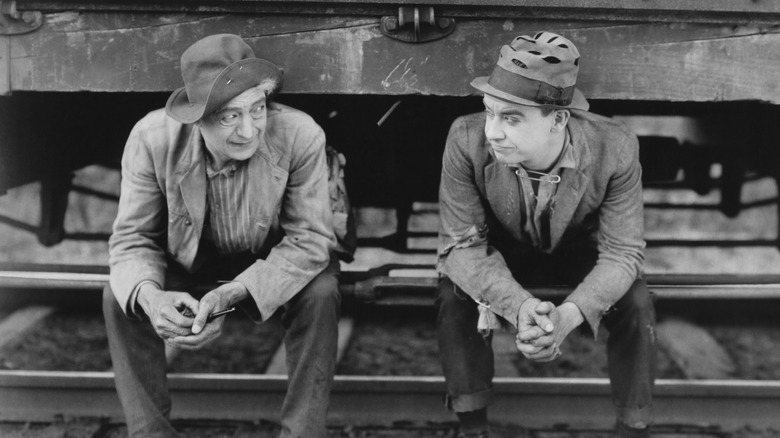 hobos near a train