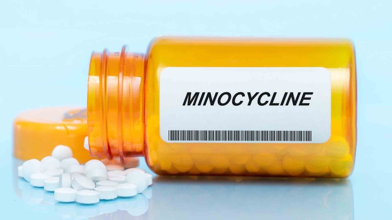 Bottle of minocycline
