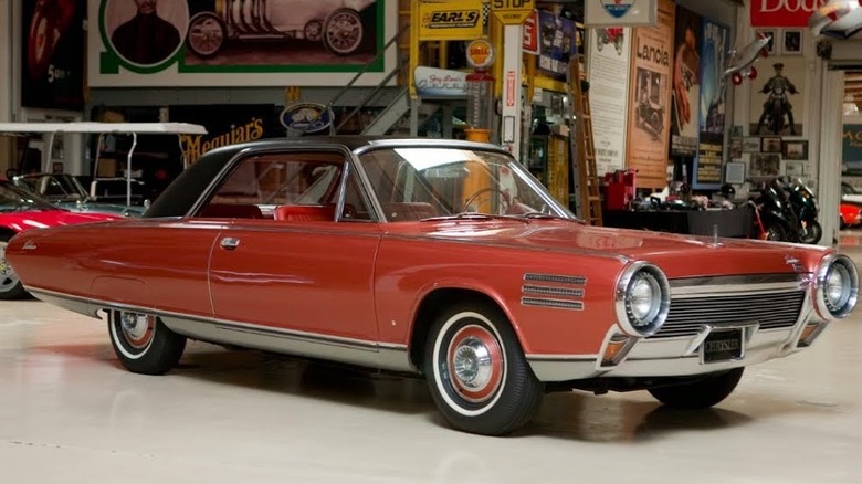 Chrysler Turbine parked in garage