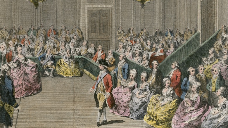 Ball at St James's Palace, London, on the night of the birthday of Queen Charlotte, Consort of King George III. From the Mayson Beeton Collection