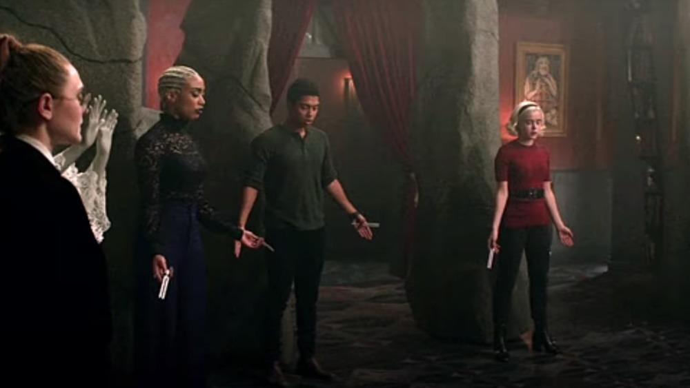 Sabrina and crew conjuring witches 