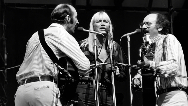 Peter, Paul, and Mary performing 