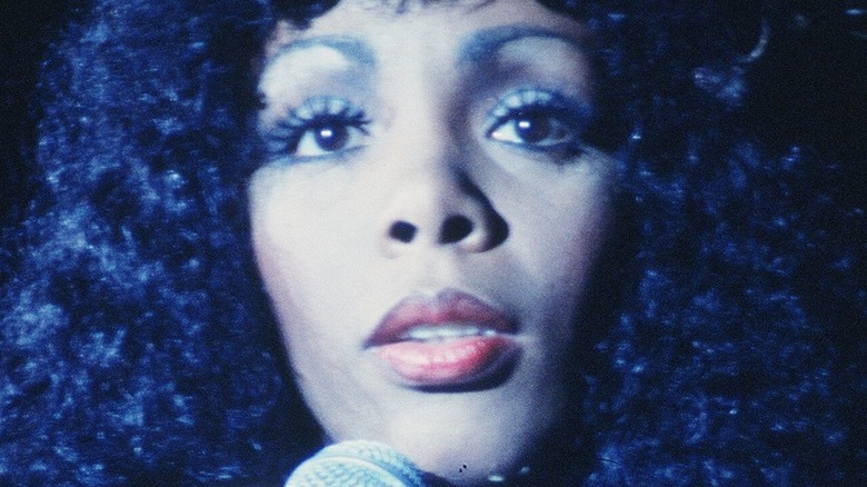 Donna Summer long eye lashes