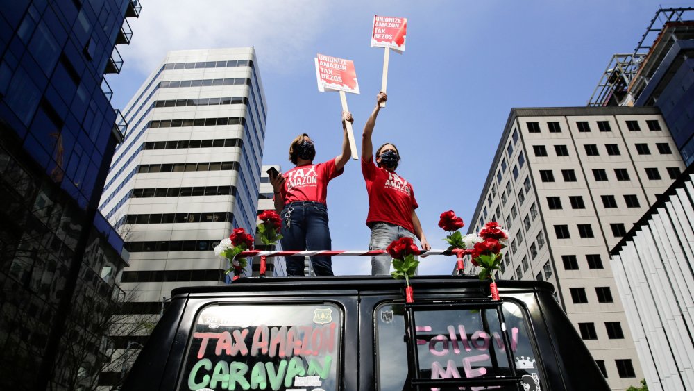 Amazon protesters