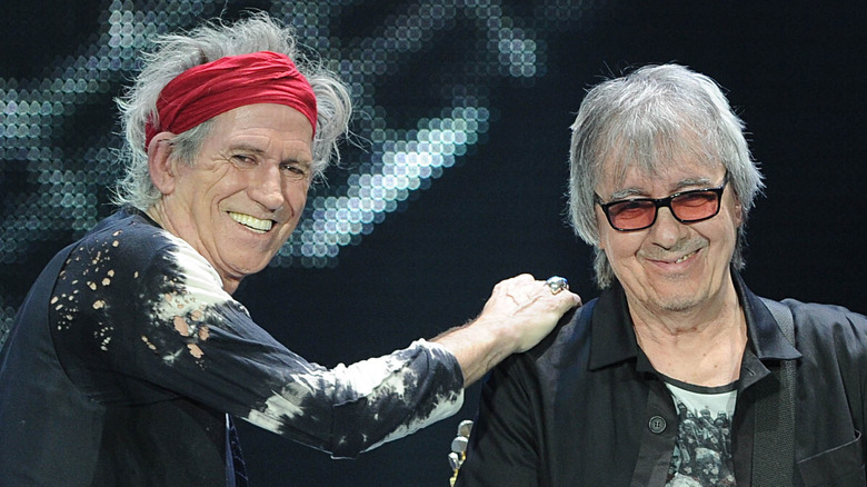 Bill Wyman with Keith Richards