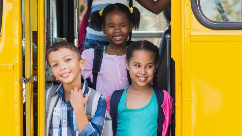 kids on school bus