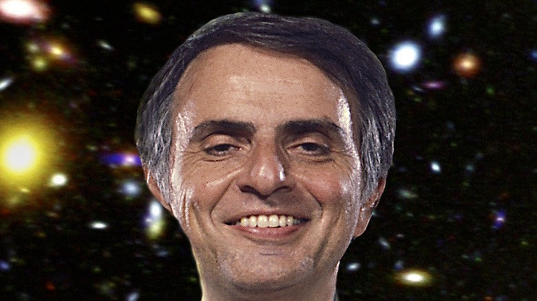 Carl Sagan smiling