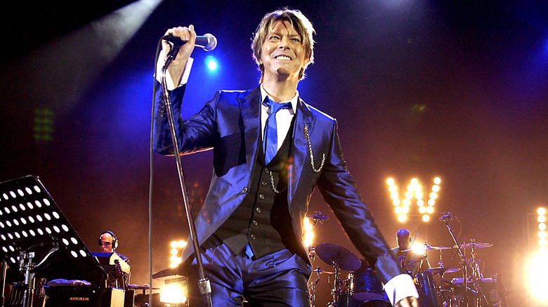 David Bowie on stage