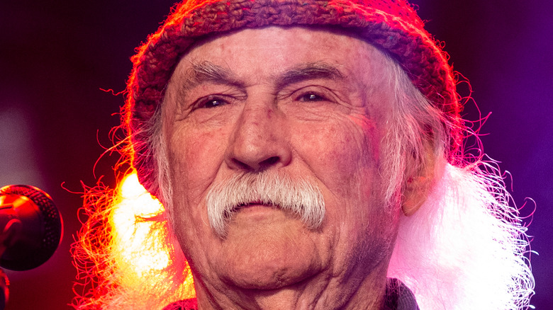 David Crosby on stage