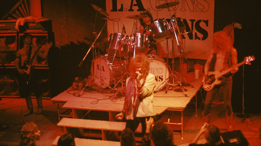 Rib Gardner playing drums in the original GNR lineup