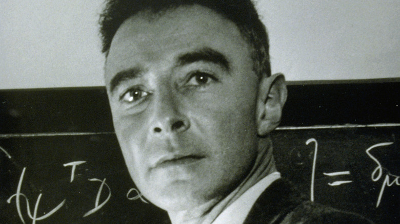 J. Robert Oppenheimer staring ahead