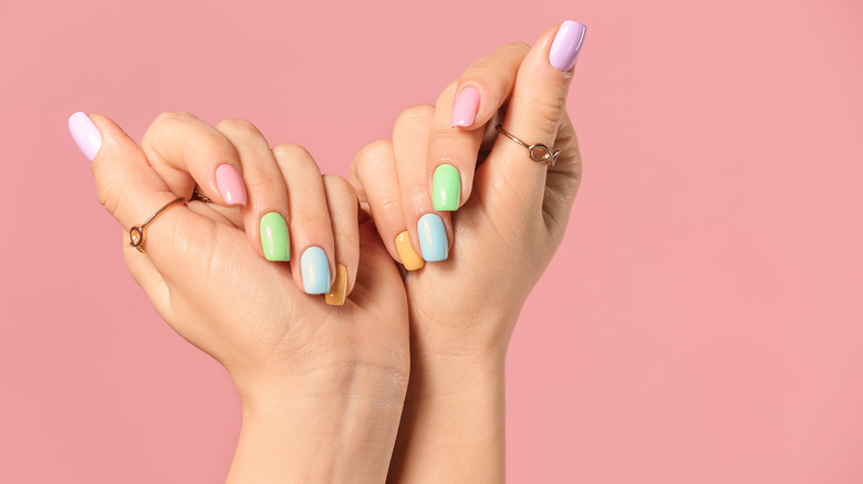 manicured fingernails