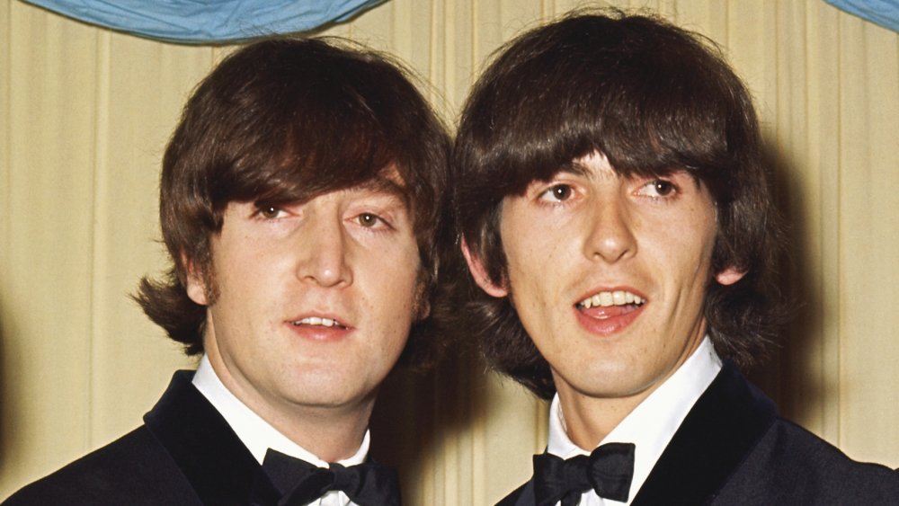 John Lennon and George Harrison