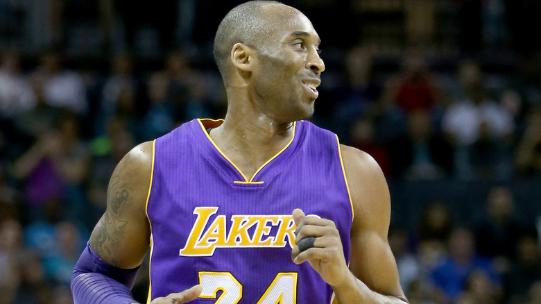 Kobe Bryant running down the court