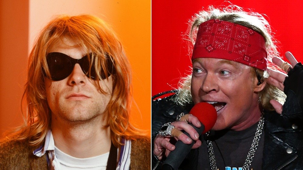 Kurt Cobain and Axl Rose